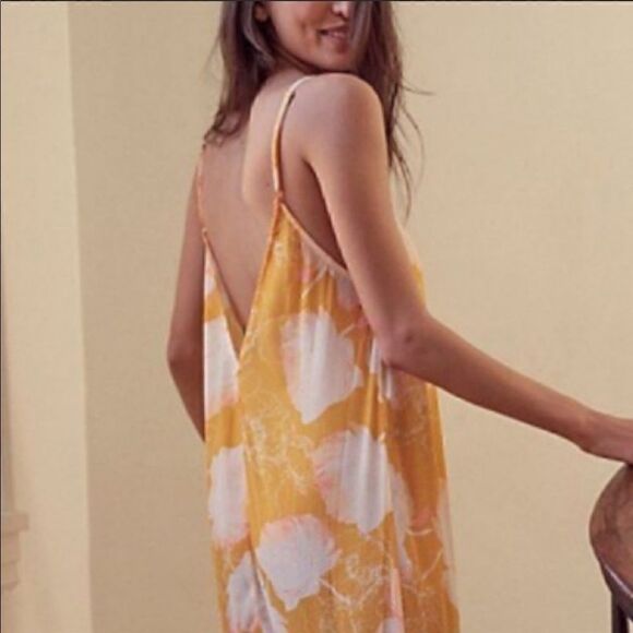 Free People Intimately Make Your Move Maxi Slip Dress Size M - Picture 2 of 10